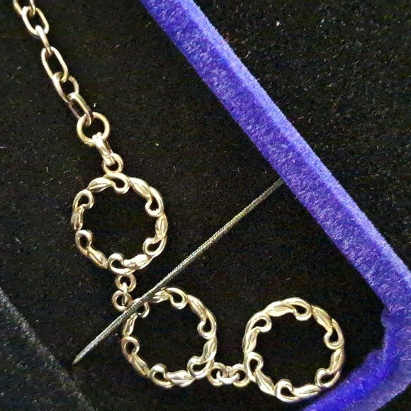 Anthill Garnet and White Zircon Toggle Clasp Bracelet in 925 Sterling Silver. - Picture 2 of 9